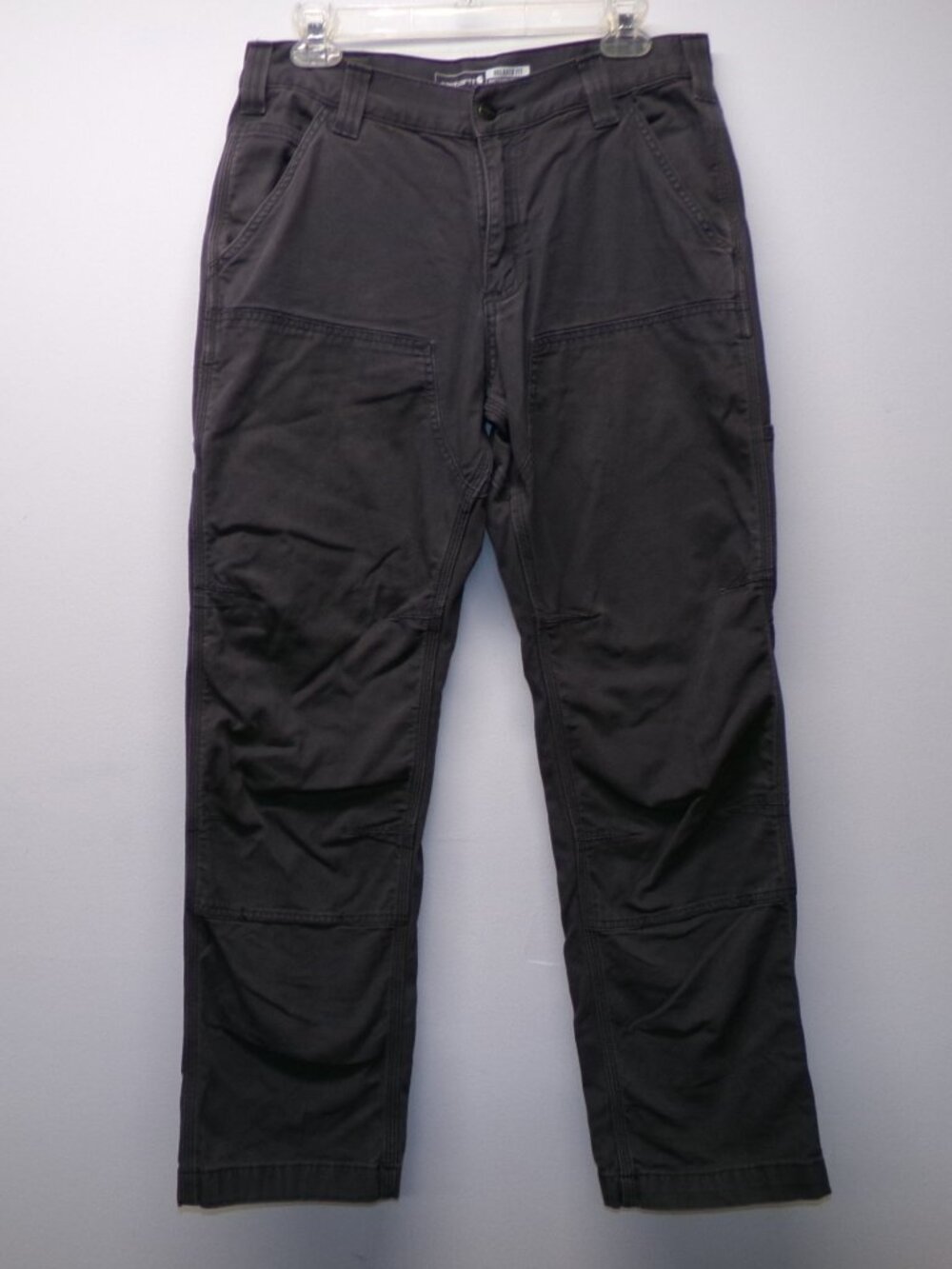 Carhartt Pants Mens Gray Double Knee 102802 Workwear Relaxed Fit 32 x 30